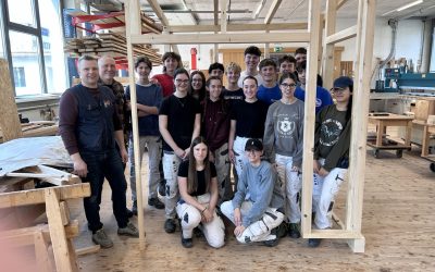 HTL-Schüler:innen bauen Gartenhütte für den Verein Soziale Initiative