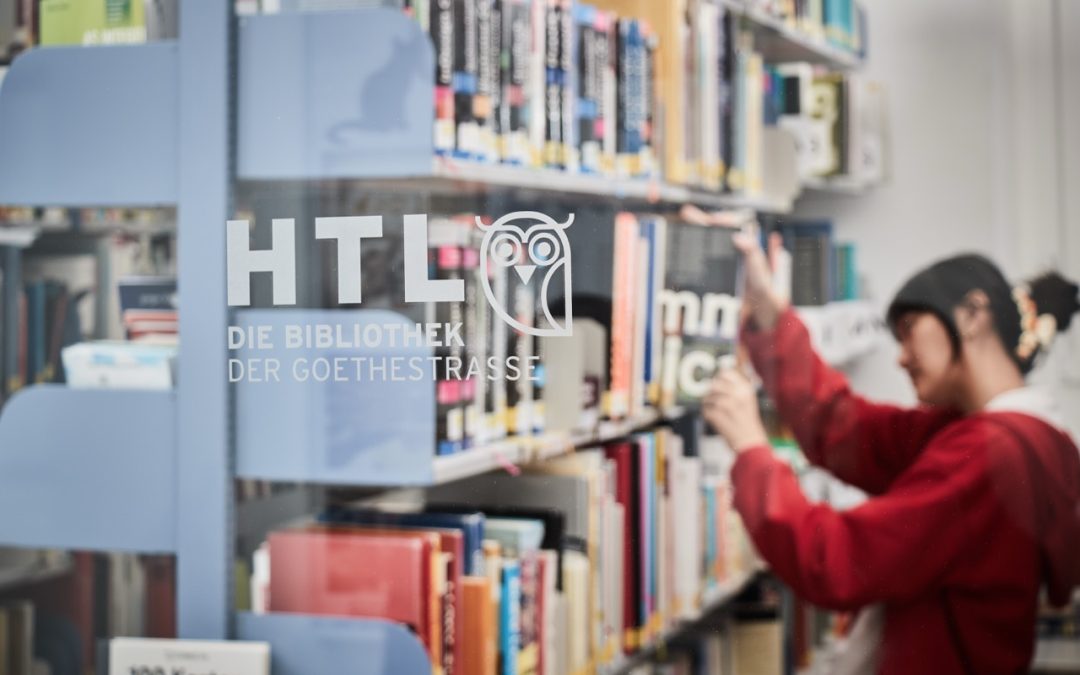Titelfoto des Beitrags zur Bibliothek der HTL1 Bau und Design Linz