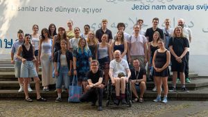 4MMA Gruppenfoto zum Reels Dreh in Linz
